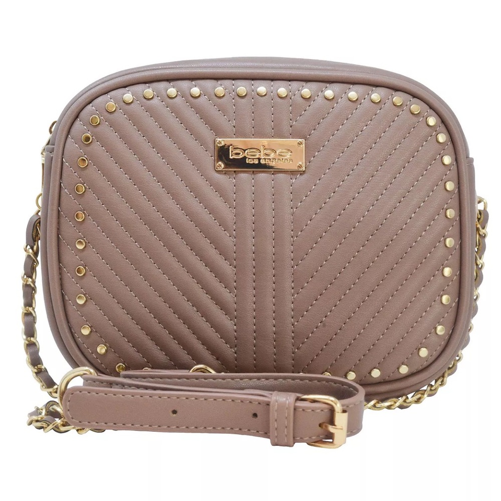 BEBE | Hannah Square Crossbody | Taupe